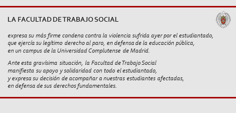 Comunicado de la Universidad Complutense de Madrid